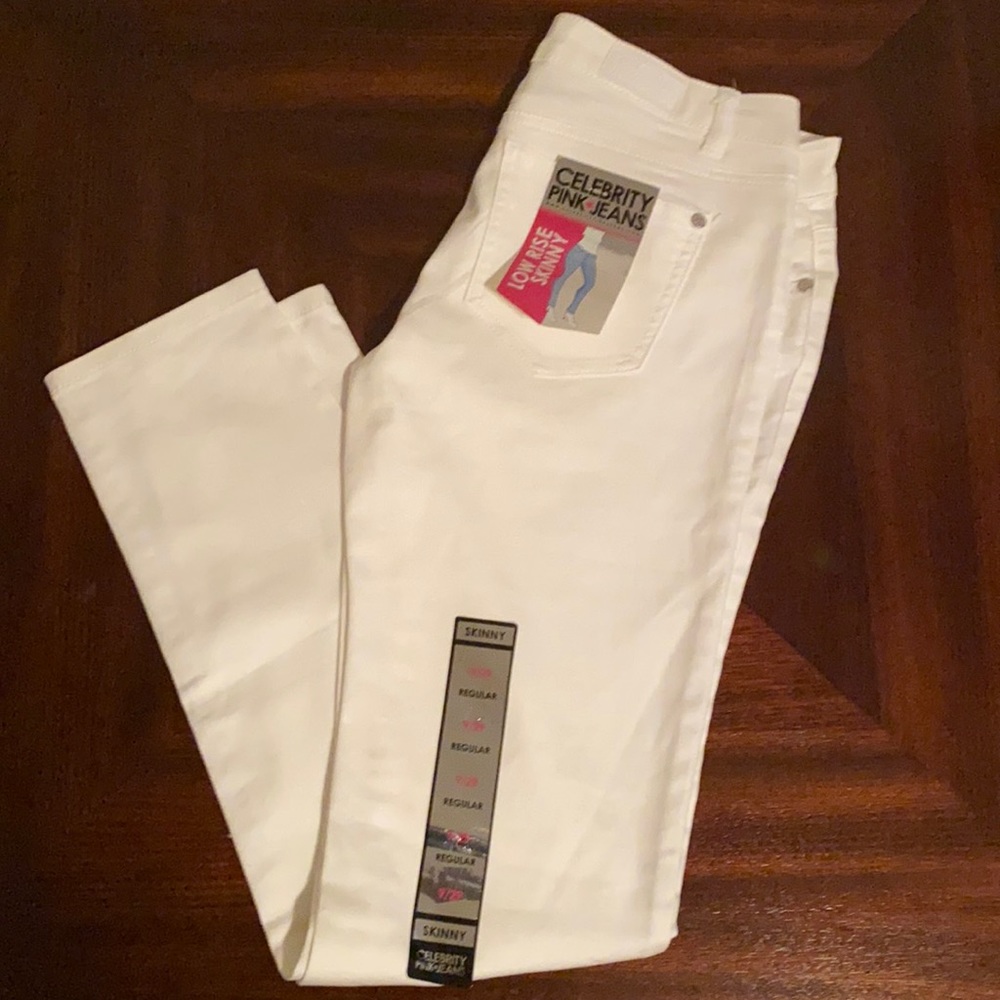 White Celebrity Pink Skinny Jeans